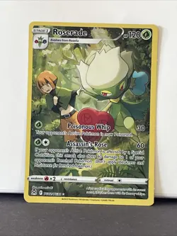Pokemon TCG Roserade Lost Origin Trainer Gallery Holo Ultra Rare Card TG02/TG30 - Image 1