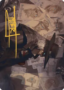 Lazav, Familiar Stranger Art Card (Gold-Stamped Signature) [Outlaws of Thunder - Image 1