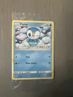 Build a Bear Pokemon Card Piplup Promo Trading Card TCG SEALED NEW - Image 1