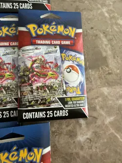 Huge Lot Of 19!!! Pokemon 25 Card Packs 1 Foil Guaranteed!Look for Ultra Rares! - Image 5