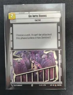 Go Into Hiding 262/264 Star Wars Unlimited TCG Card LOF Near Mint NM - Image 1