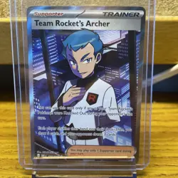 Team Rocket’s Archer 223/182 Trainer Pokemon Card Destined Rivals TCG - Image 1