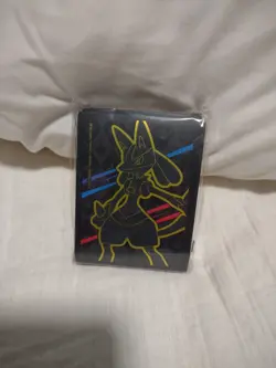 Pokemon Crown Zenith Lucario ETB Card Sleeves 65ct Sealed - Image 1
