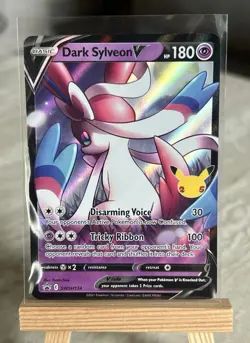 Pokemon TCG Dark Sylveon v SWSH134 Black Star Promos Celebrations Holo Card 2021 - Image 1