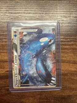 Pokemon HGSS Kyogre and Groudon Legend Top 87/90 Holo Card Undaunted - Image 2