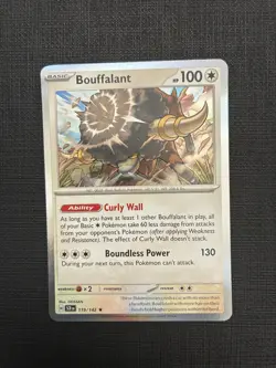Pokemon TCG Bouffalant Holo Rare Card 119/142 Stellar Crown - Image 1