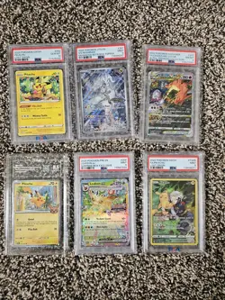 Pokemon Graded Cards Collection 6 Card Lot - Image 1
