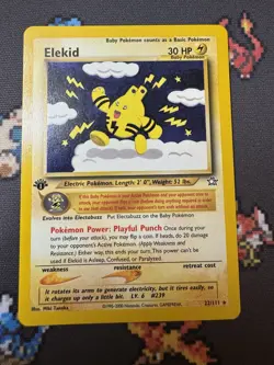 Elekid 22/111 Neo Genesis 1st First Edition Pokemon Card Rare TCG WOTC - Image 2