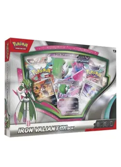 Pokemon TCG Iron Valiant Ex Card Box 4 Booster Packs Trading Cards NEW/SEALED - Image 1