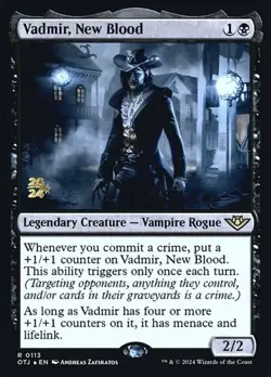 2x Vadmir, New Blood - Foil Prerelease Promo OTJ LP MTG - Image 1