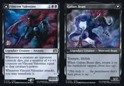 Vincent Valentine // Galian Beast - Foil Prerelease Promo FIN LP MTG - Image 1