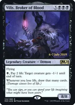 Vilis, Broker of Blood - Foil Prerelease Promo Core Set 2020 LP MTG - Image 1