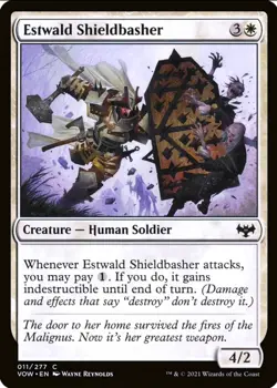 X 1 Estwald Shieldbasher VOW 011 MTG Magic The Gathering - Image 1