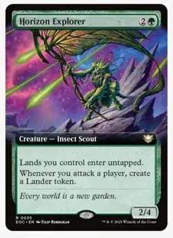 Horizon Explorer Extended Art - EOC 0035 - NM - MTG Magic Ships In Toploader - Image 1