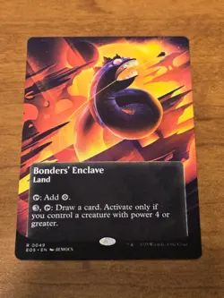 MTG Edge of Eternities Stellar Sights - Bonder's Enclave - EOS 49 - Borderless - Image 1