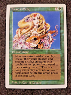 MTG Titania's Song Revised MINT Never played Magic The Gathering .....(DS3D1K6) - Image 1