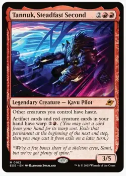 Tannuk, Steadfast Second Foil Edge of Eternities MTG 0162 EOE Ships In Toploader - Image 1