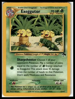 Exeggutor Pokemon Southern Islands 13/18 Regular Non-Holo Vintage LP/MP - Image 1