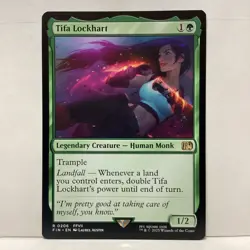 MTG Tifa Lockhart Magic: The Gathering Final Fantasy Rare #0206 - Image 1