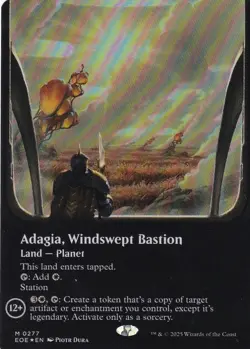 MTG Edge of Eternities - Adagia, Windswept Bastion - EOE 273 - Borderless FOIL - Image 1