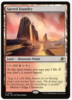 Sacred Foundry Rare Foil MTG Edge Of Eternities #256 NM Ships In Toploader - Image 1