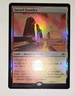 Sacred Foundry Rare Foil MTG Edge Of Eternities #256 NM Ships In Toploader - Image 4