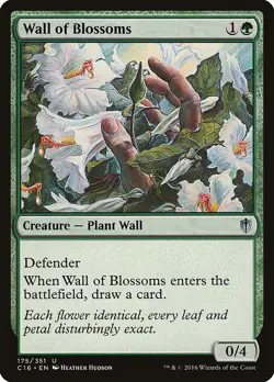 Wall of Blossoms [Commander 2016] Magic MTG - Image 1