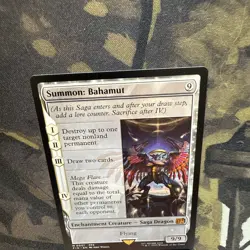 MTG Summon: Bahamut Magic: The Gathering Final Fantasy Mythic #0001 - Image 4