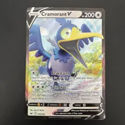 Cramorant V 155/202 - Sword & Shield Base - LP Pokemon TCG - Image 1