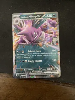 Pokemon Cards Pokemon Team Rockets Nidoking EX 119/182 Destined Rivals Series - Image 1