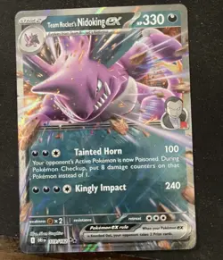 Pokemon Cards Pokemon Team Rockets Nidoking EX 119/182 Destined Rivals Series - Image 2