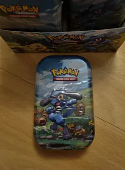 Pokemon TCG Sealed Mini Tins x10 Display Box - Riolu & Turtwig Editions - Image 3