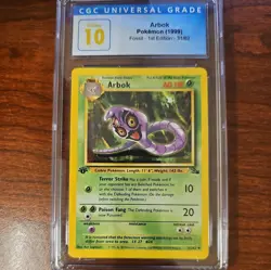 CGC 10 PRISTINE - ARBOK 1999 POKEMON FOSSIL 31/62 1ST EDITION POP 20 - Image 1