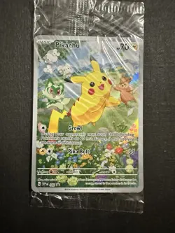 Pokemon TCG Pikachu #088 SVP Black Star Promo Holo Full Art English NM - Image 1