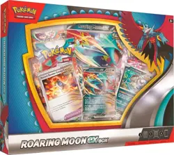 Pokemon TCG Roaring Moon ex Box Factory Sealed Display with 4 Booster Packs - Image 1
