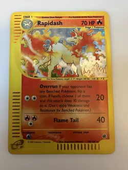 Rapidash Holo Rare 26/165 Expedition Base Set WOTC Vintage Pokemon - Image 1