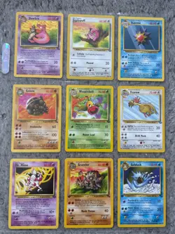 Pokemon Original TCG Cards (Lot of 45 In 9 Holder Sorted Sheets) - Image 2