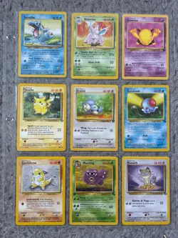 Pokemon Original TCG Cards (Lot of 45 In 9 Holder Sorted Sheets) - Image 3