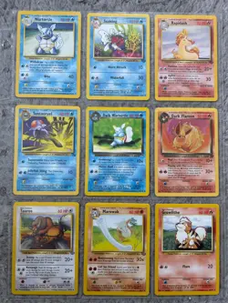 Pokemon Original TCG Cards (Lot of 45 In 9 Holder Sorted Sheets) - Image 5