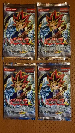 4x YUGIOH Metal Raiders 1st EDITION Booster Packs Portuguese MRD 2002 (SEALED) - Image 1