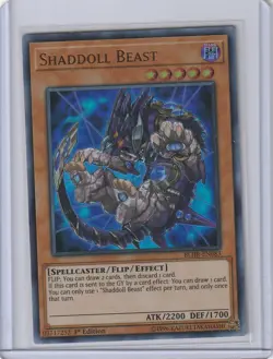 Yugioh BLHR-EN083 Shaddoll Beast-Ultra Rare 1st Edition - Image 1