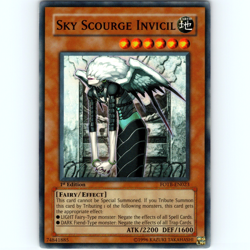 Yugioh Sky Scourge Invicil FOTB-EN023 1st Edition Super Rare Holo - NM 💎 - Image 1