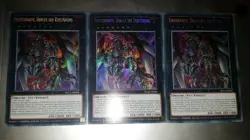 Yugioh 3x Finsterwaffe Drache der Zerstorung Secret Rare deutsch Neu - Image 1