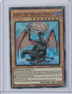 Yugioh DAMA-EN008 Albion The Shrouded Dragon - Super Rare 1st Edition - Image 1