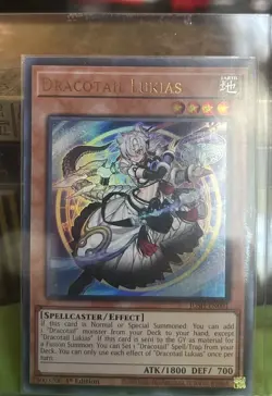 yugioh Dracotail Lukias ultra rare JUSH-EN001 PACK FRESH - Image 1
