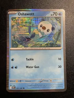 Oshawott 021/086 Sv: White Flare Promo Holo NM Pokemon Card 2025 - Image 1