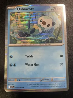 Oshawott 021/086 Sv: White Flare Promo Holo NM Pokemon Card 2025 - Image 1