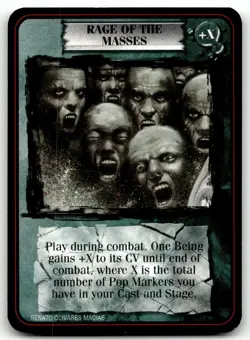 1995 Kult Reality is a Lie! Trading card game - RAGE OF THE MASSES - Image 1