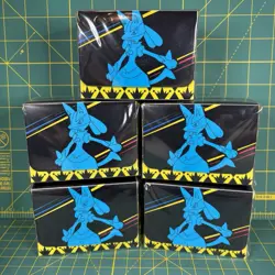 5X 65 Count Crown Zenith Pokemon Center ETB Lucario Card Sleeves & Deck Box New - Image 4