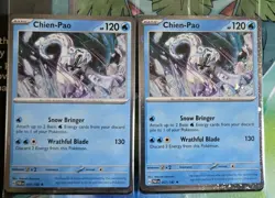 Pokemon TCG Chien-Pao 57/182 Paradox Rift Holo Rare Card - Image 2